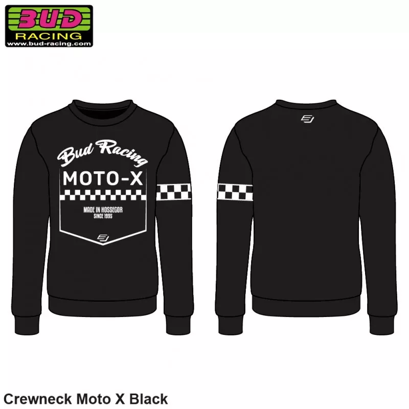 Sweat crewneck BUD RACING MOTO X2 noir