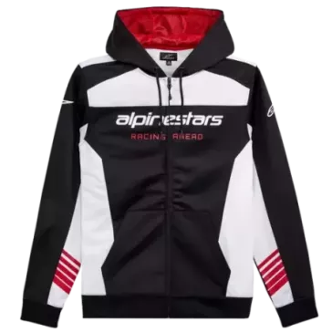 sweat capuche ALPINESTARS session LXE noir et blanc