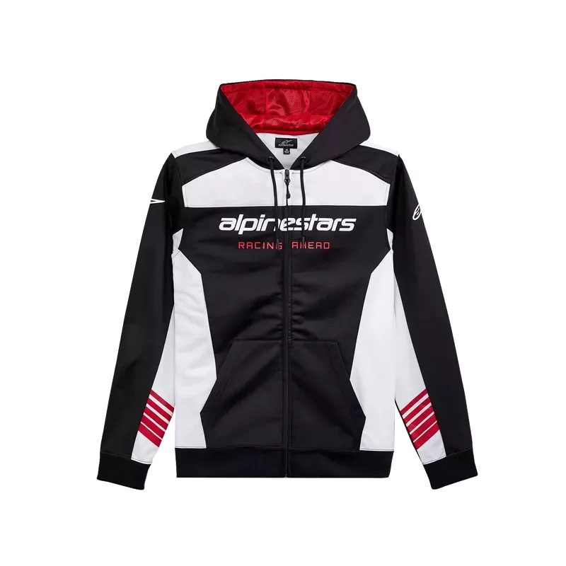 sweat capuche ALPINESTARS session LXE noir et blanc