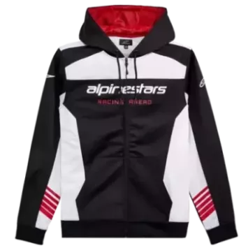 sweat capuche ALPINESTARS session LXE noir et blanc
