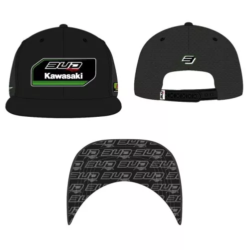 Casquette BUD RACING Kawasaki Noir