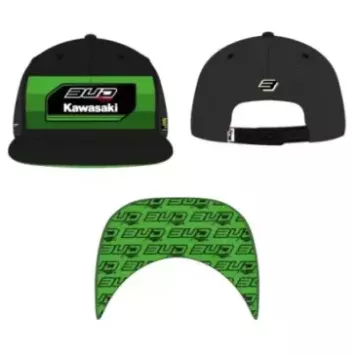 Casquette BUD RACING Kawasaki Noir Vert