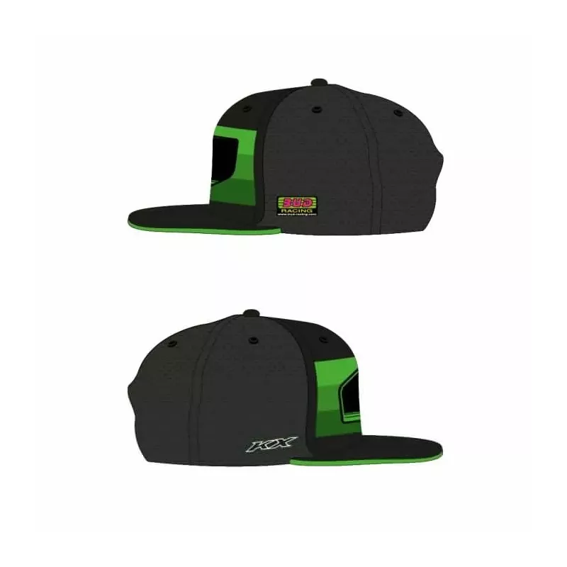 Casquette BUD RACING Kawasaki Noir Vert