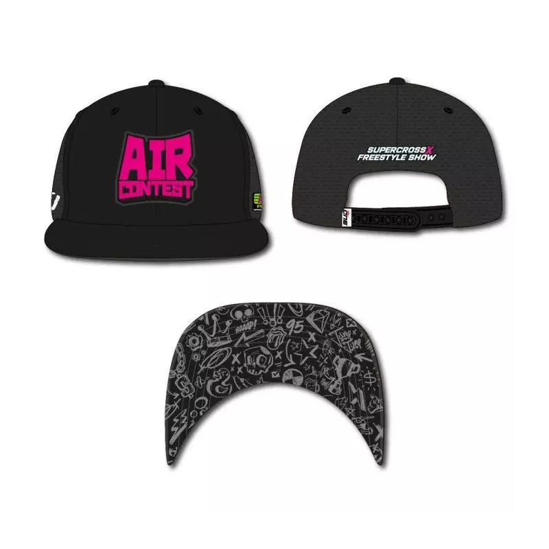 Casquette BUD RACING Air Contest 23 Noir Rose
