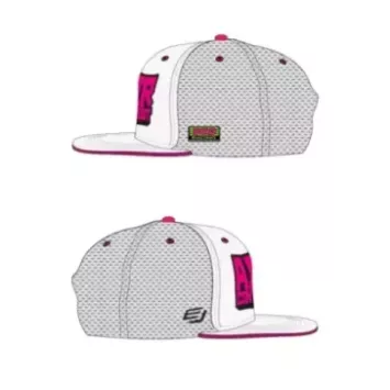 Casquette BUD RACING Air Contest 23 Blanche Rose