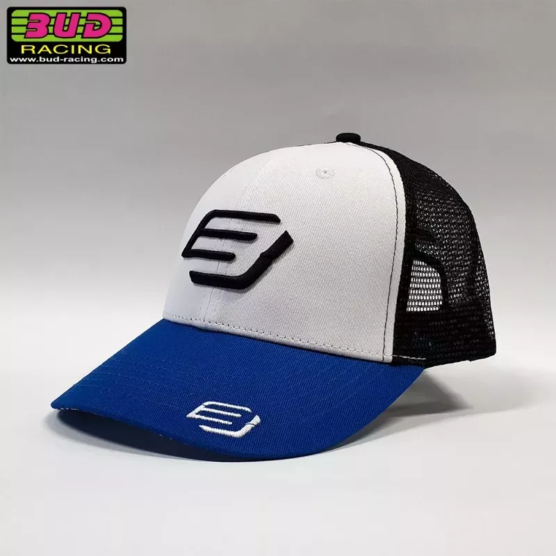 Casquette BUD RACING BASIC bleu blanc