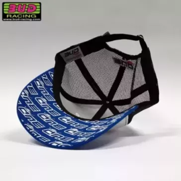 Casquette BUD RACING BASIC bleu blanc