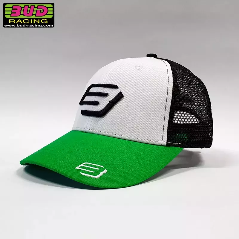 Casquette BUD RACING BASIC vert blanc