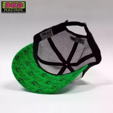 Casquette BUD RACING BASIC vert blanc
