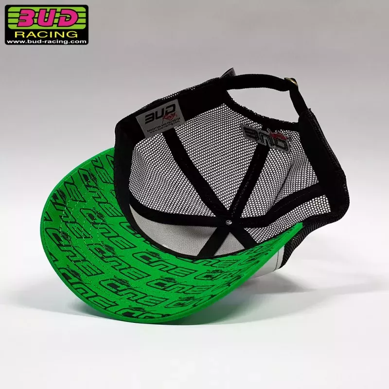 Casquette BUD RACING BASIC vert blanc