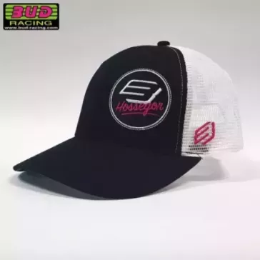 Casquette BUD RACING HOSSEGOR noir blanc