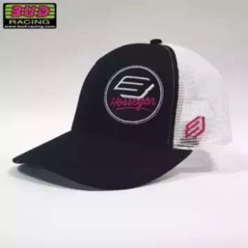 Casquette BUD RACING HOSSEGOR noir blanc