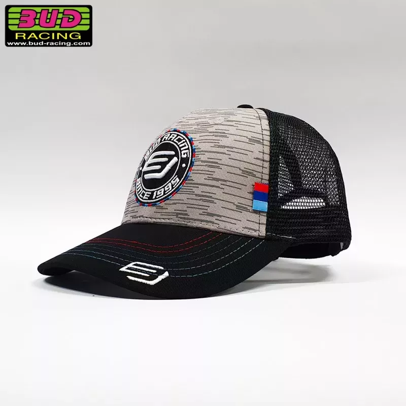 Casquette BUD RACING BUDDY gris noir