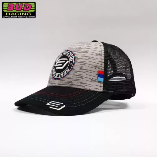 Casquette BUD RACING BUDDY gris noir