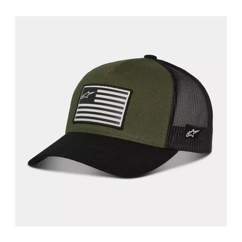 Casquette Alpinestars Flag Snapback Military Noir