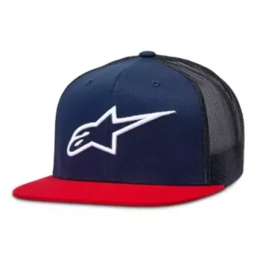 Casquette Alpinestars Corp Trucker Navy Rouge