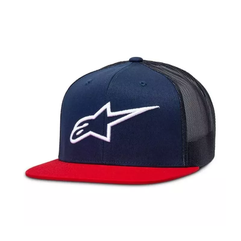 Casquette Alpinestars Corp Trucker Navy Rouge