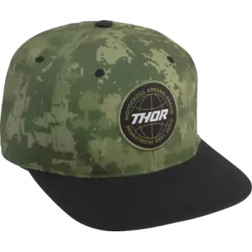 Casquette THOR Snapback Global verte et noir