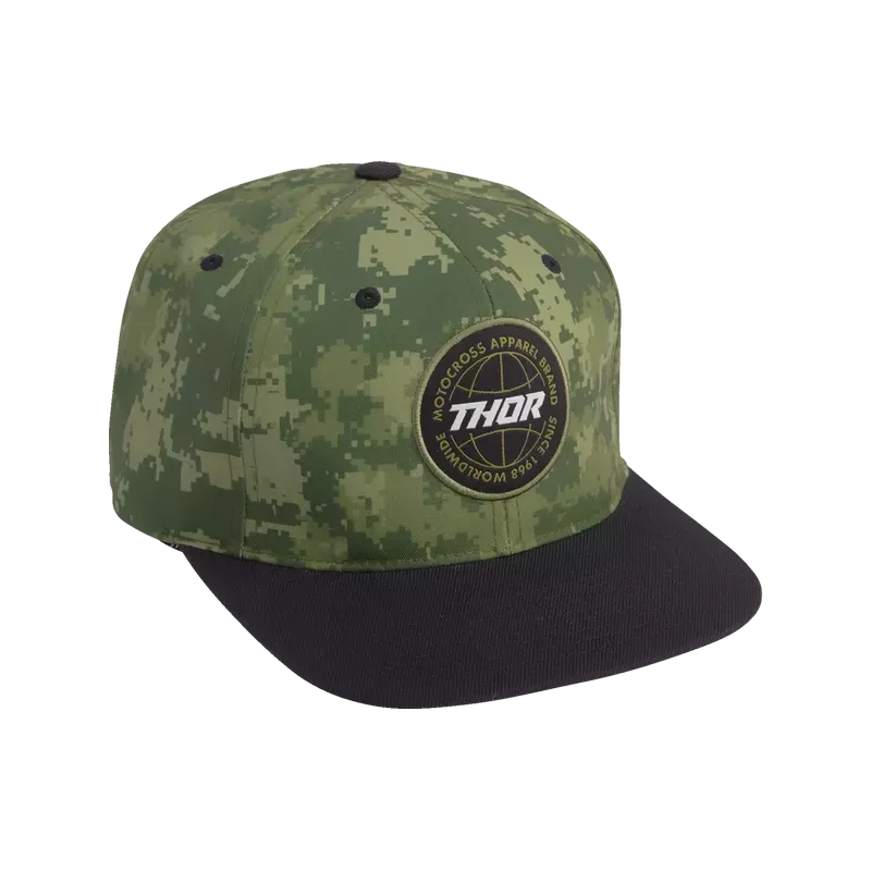 Casquette THOR Snapback Global verte et noir