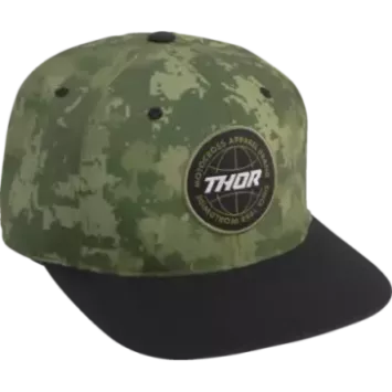 Casquette THOR Snapback Global verte et noir