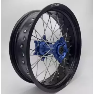 paire de roues supermotard 2WMX SHERCO SE/F 13-23 bleu noir