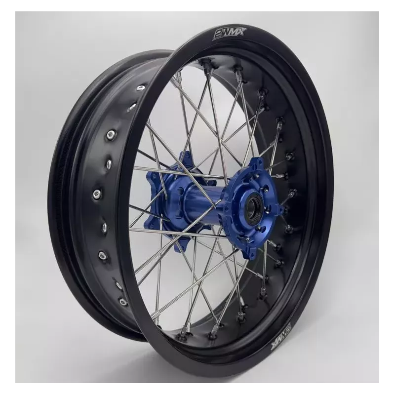 paire de roues supermotard 2WMX SHERCO SE/F 13-23 bleu noir