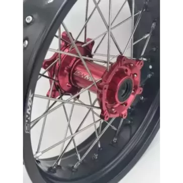 paire de roues supermotard 2WMX BETA RR 13-24 rouge noir