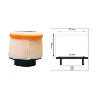 Filtre à air cylindrique TWIN AIR Ø35mm