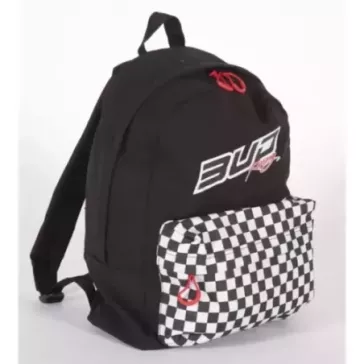 Sac à dos School Bud Racing Checkers Noir/Blanc