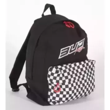 Sac à dos School Bud Racing Checkers Noir/Blanc