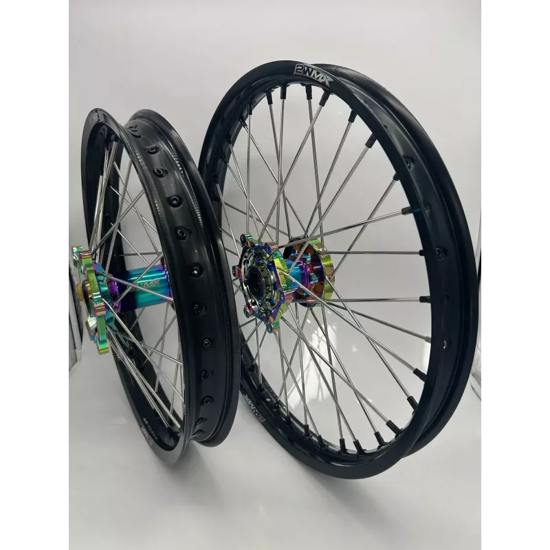 Paire de roues 2WMX SX/F 15-25 moyeux fuel
