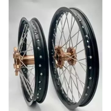 paire de roues 2WMX TC / FC 15-24, SX/F 15-24, MC/F 21-24 magnesium noir