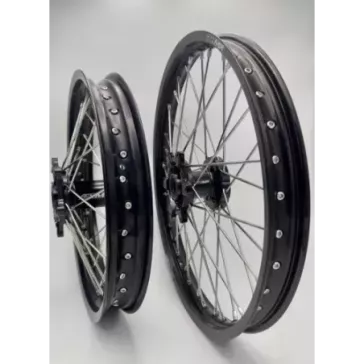 paire de roues 2WMX TC / FC 15-24, SX/F 15-24, MC/F 21-24 noir noir