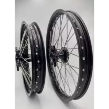 paire de roues 2WMX TC / FC 15-24, SX/F 15-24, MC/F 21-24 noir noir