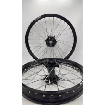 paire de roues 2WMX TC / FC 15-24, SX/F 15-24, MC/F 21-24 noir noir