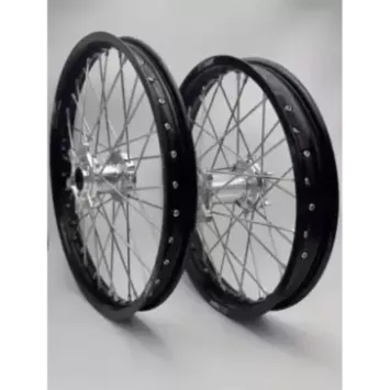 Paire de roues 2WMX TE / FE 14-24,EXC/F 03-24, EC/F 21-24 Silver Noir