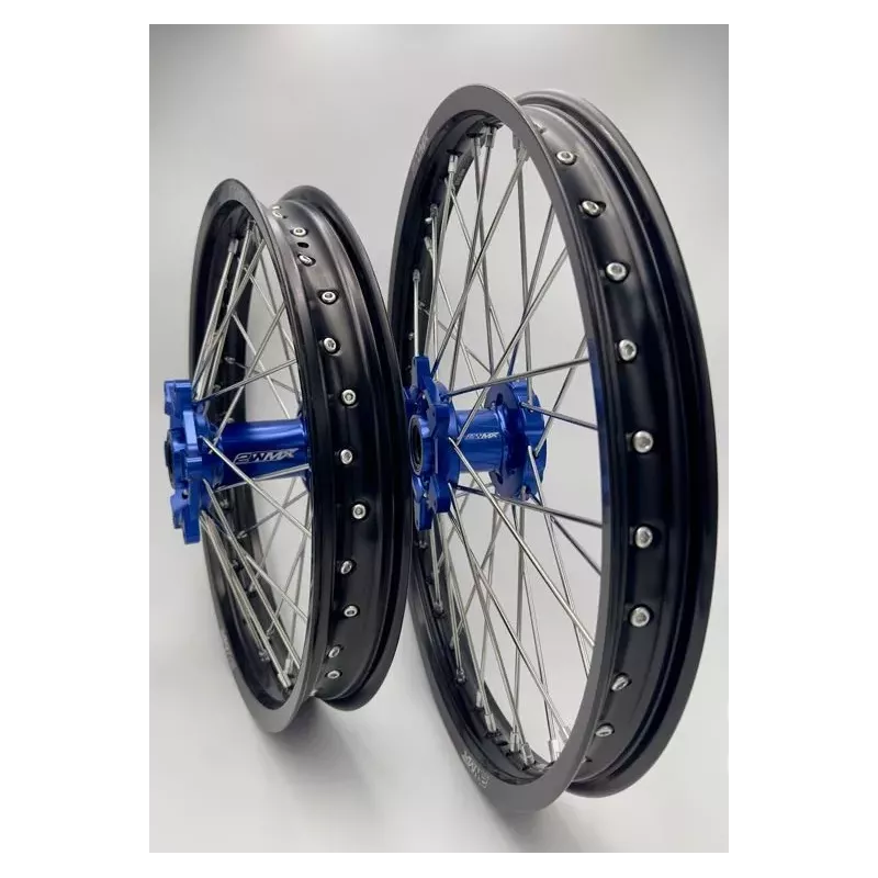 paire de roues 2WMX TE / FE 15-24, EXC/F 15-24, EC/F 21-24 bleu noir paire de roues 2WMX TE / FE 15-24, EXC/F 15-24, EC/F 21-24 bleu noir