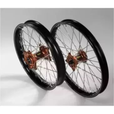 Paire de roues HAAN WHEEL SX/F 2023-2026 cercles noirs