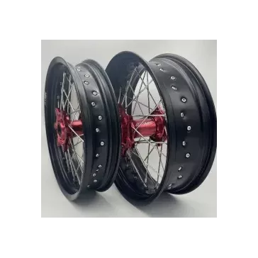 Paire de roues SM 2WMX SX/F 15-25 moyeux orange