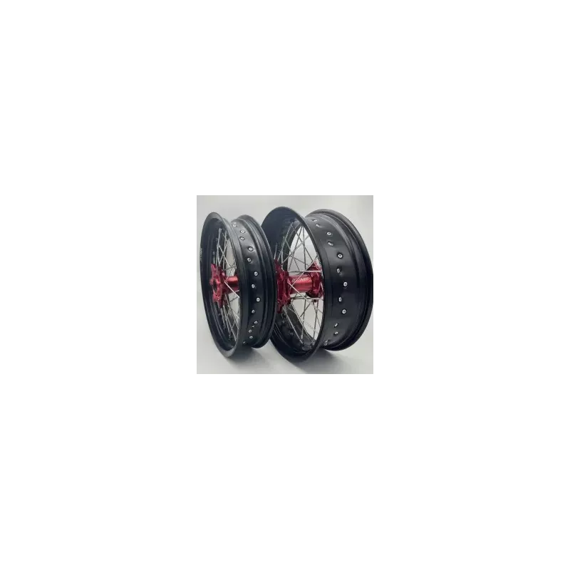 Paire de roues SM 2WMX SX/F 15-25 moyeux orange