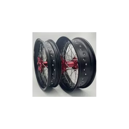 Paire de roues SM 2WMX SX/F 15-25 moyeux orange
