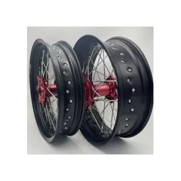 Paire de roues SM 2WMX SX/F 15-25 moyeux orange