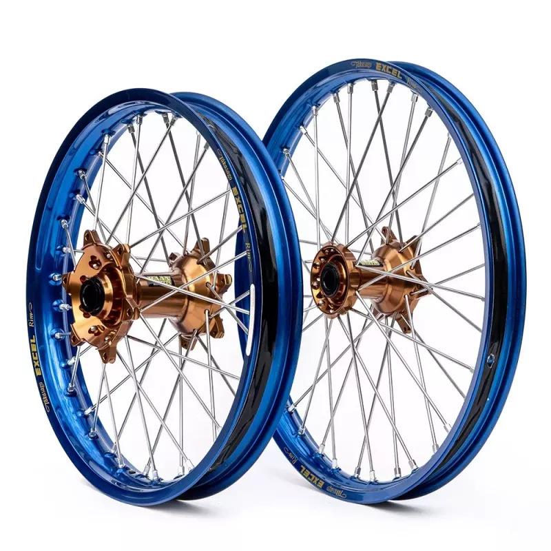 paire de roues HAAN WHEEL YZF 2014-2024 cercles bleus