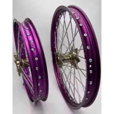 paire de roues HAAN WHEEL YZF 14-24 magnesium Violet