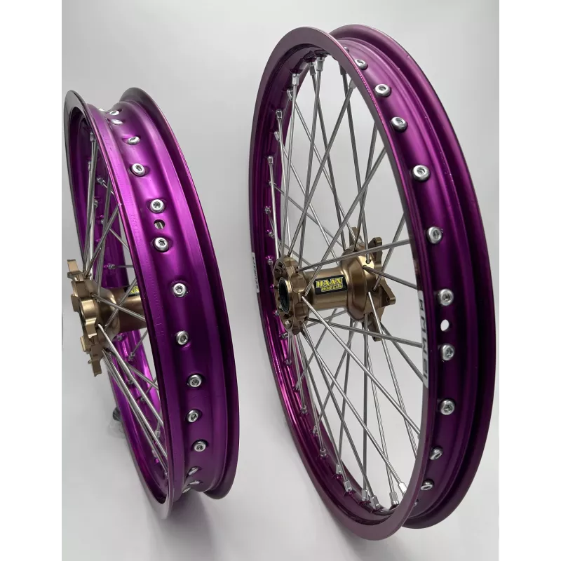 paire de roues HAAN WHEEL YZF 14-24 magnesium Violet
