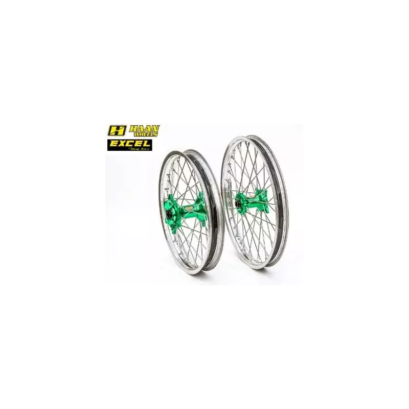 paire de roues HAAN WHEEL KX/F 06-24 cercles silver