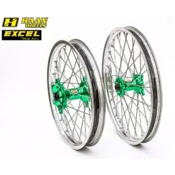 paire de roues HAAN WHEEL KX/F 06-24 cercles silver
