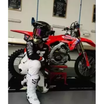 paire de roues 2WMX CRF 14-24 rouge noir