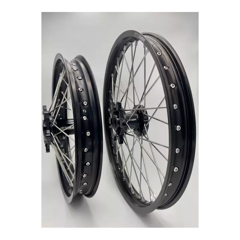 paire de roues 2WMX CRF 14-24 noir noir