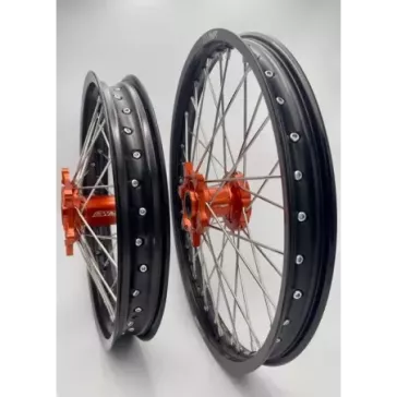paire de roues 2WMX 85 SX 21-24, 85 TC 21-24, 85 MC 21-24 Orange noir